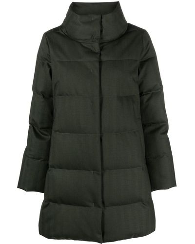 Aspesi Padded Wool-blend Coat - Green