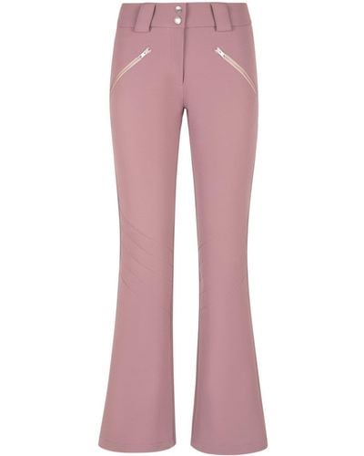 Bally Cuff-zip Flared Pants - Pink