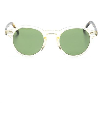 Moscot Gafas de sol Miltzen con efecto de carey - Verde