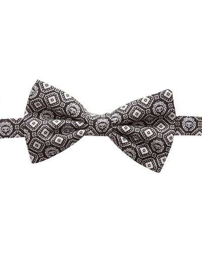Dolce & Gabbana Patterned Bow Tie - Brown