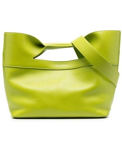 Alexander McQueen Small Bow Tote Bag - Yellow