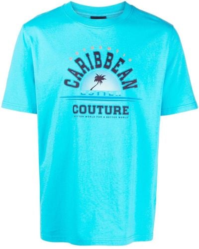 BOTTER T-Shirt aus Bio-Baumwolle mit Print - Blau