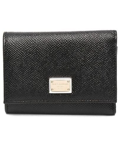 Dolce & Gabbana Dauphine 三つ折り財布 - ブラック