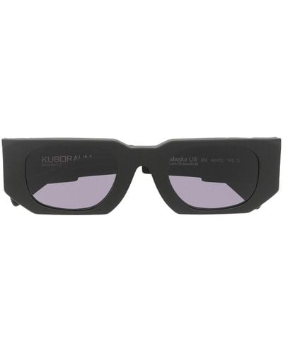 Kuboraum Gafas de sol U8 con montura rectangular - Negro