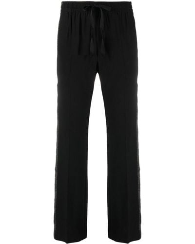 Zadig & Voltaire Pantalones con raya lateral y cordones - Negro