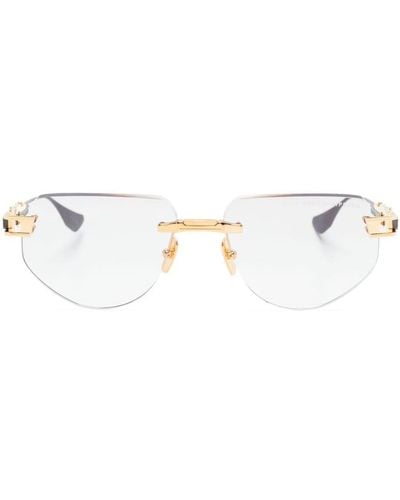 Dita Eyewear Grand-Imperyn Brille mit geometrischem Gestell - Weiß