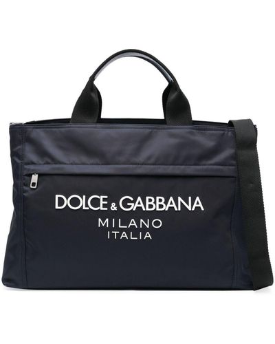Dolce & Gabbana Reisetasche mit vorstehendem Logo - Schwarz