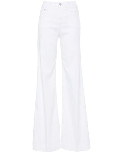 Jacob Cohen Jackie High-rise Wide-leg Jeans - White