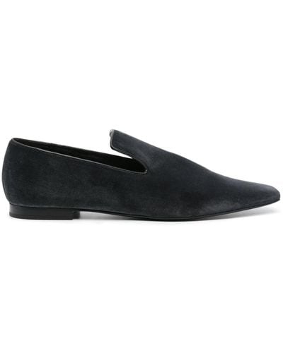 Totême The Venetian Velvet Loafers - Black