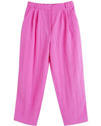 Chinti & Parker Straight-leg Cropped Pants - Pink
