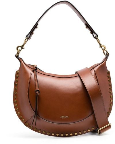Isabel Marant Naoko Studded Leather Tote Bag - Brown
