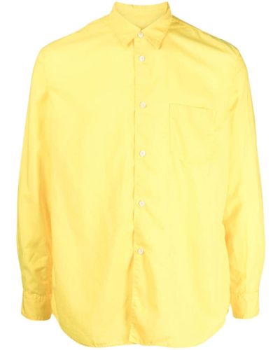 Comme des Garçons Tailored Long-sleeved Shirt - Yellow