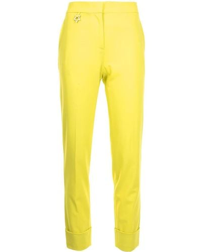 Lorena Antoniazzi Straight-leg Wool Pants - Yellow