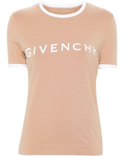 Givenchy Archetype Katoenen T-shirt - Naturel