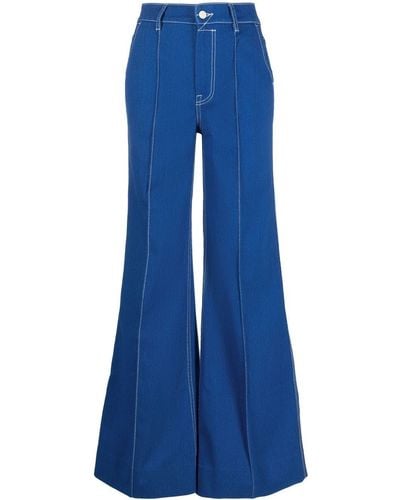 Zimmermann Jeans svasati a vita alta - Blu
