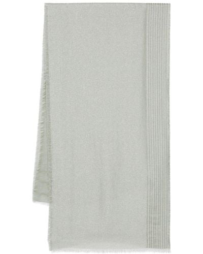 Peserico Schal mit ausgefransten Kanten - Grau
