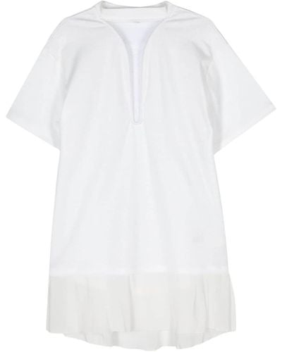 Victoria Beckham Frame Cut-out T-shirt Dress - White