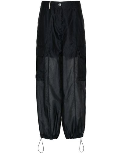 Peserico Pantalones cargo con bolsillos - Negro