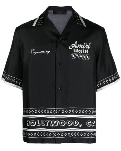 Amiri Overhemd Met Print - Zwart