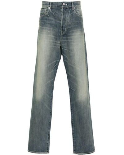 KENZO Bara Cropped-Jeans - Blau