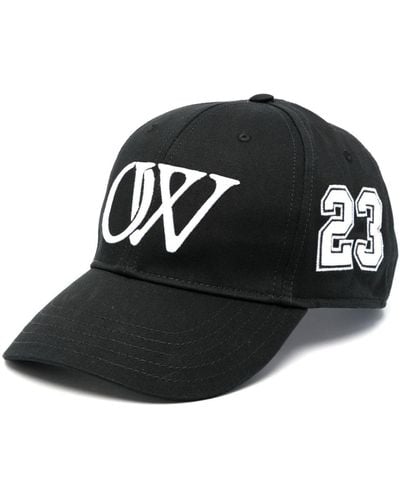 Off-White c/o Virgil Abloh Logo-embroidered Cotton Baseball Cap - Black