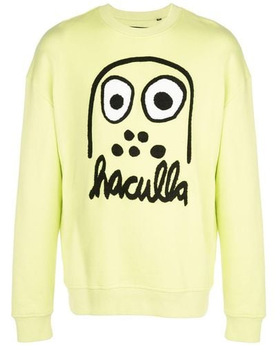 Haculla Monster Drop Shoulder Sweatshirt - Green