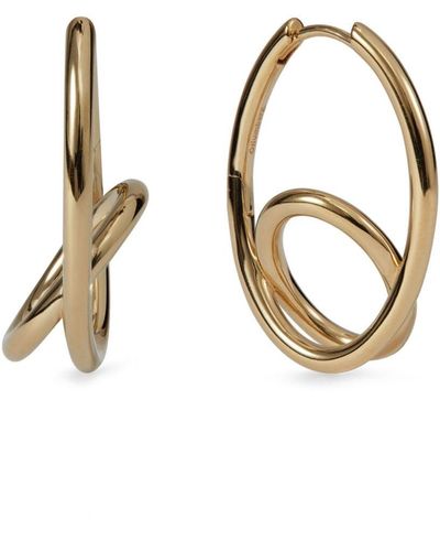Otiumberg Spiralis Sculpted Hoop Earrings - Metallic