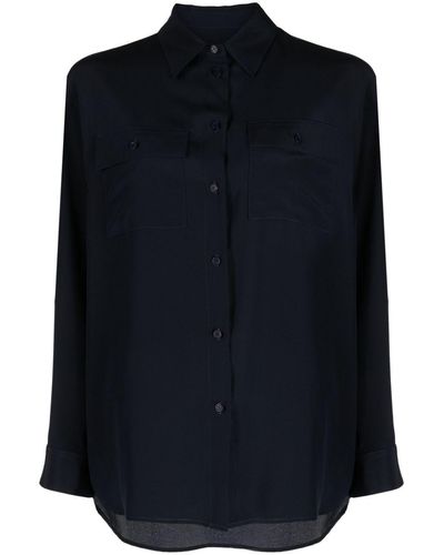 Nili Lotan Zijden Blouse - Blauw