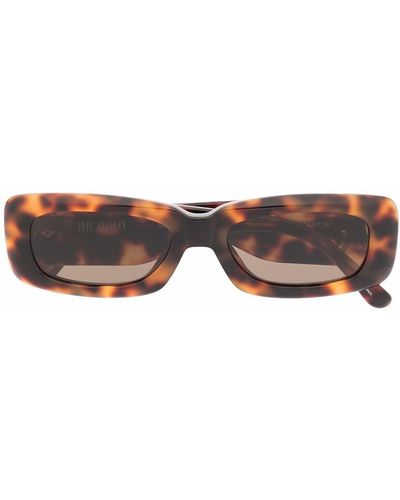 The Attico Minimarfa Sonnenbrille mit dickem Gestell - Braun