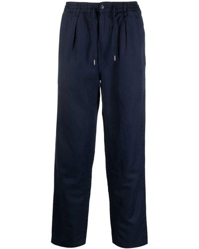 Polo Ralph Lauren Trousers With Elasticated Drawstring - Blue
