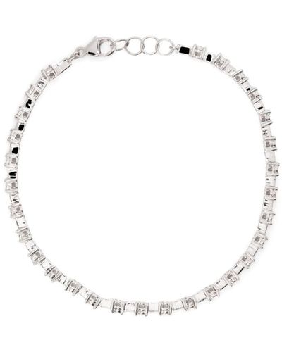 Dana Rebecca 14kt White Gold Ava Bea Interval Diamond Tennis Bracelet - Metallic