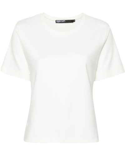 Bimba Y Lola Side-slits Jersey T-shirt - White