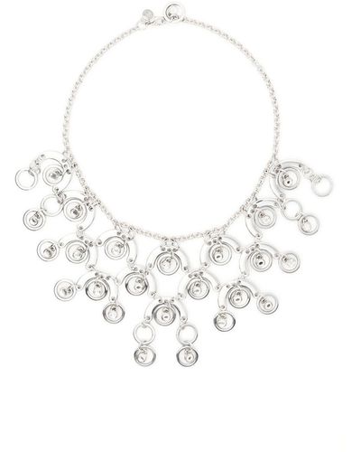 Rabanne Crystal-embellished Collar Necklace - White