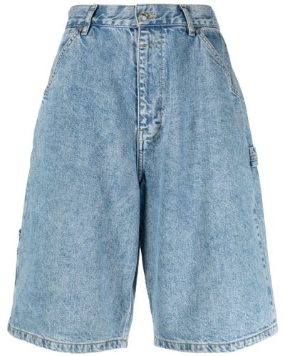 Moschino Jeans Wide-leg Denim Shorts - Blue