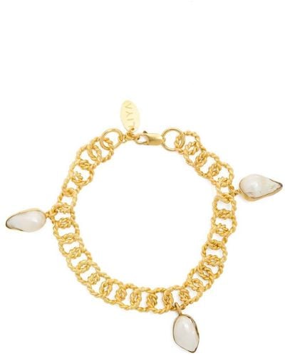 Liya Pearline Chain Bracelet - Metallic