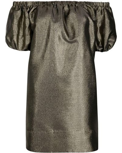 Cynthia Rowley Metallic Mini-jurk - Groen