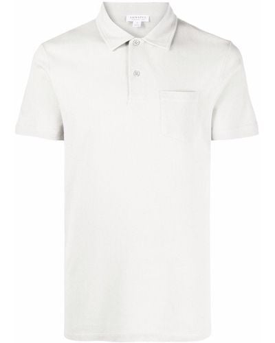 Sunspel Riviera Short-sleeve Polo Shirt - White