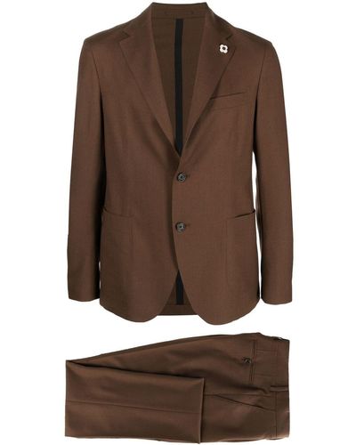 Lardini Two-piece Single-breasted Suit - Brown