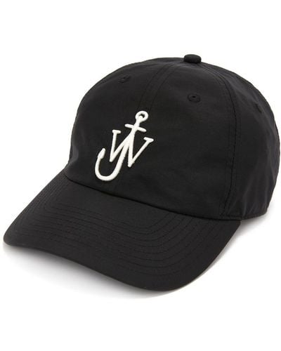 JW Anderson Embroidered Anchor Baseball Cap - Unisex - Cotton/nylon/polyester - Black