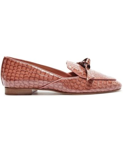 Alexandre Birman Clarita Belgian Leather Loafers - Pink