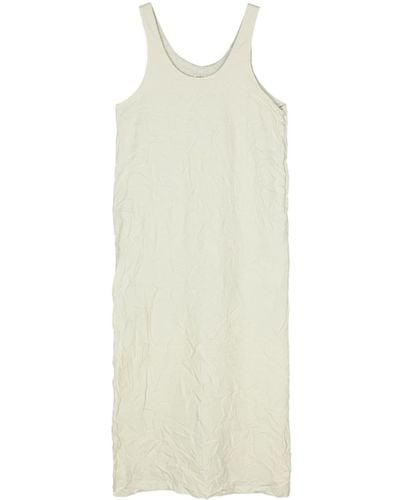 AURALEE Kleid mit Knittereffekt - Weiß