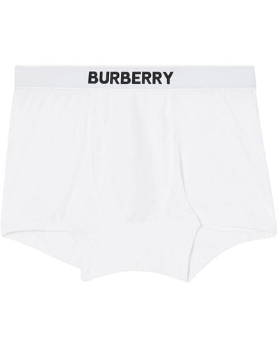 Burberry Boxer con logo - Bianco