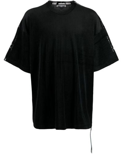 MASTERMIND WORLD T-shirt Chimayo con design a inserti - Nero