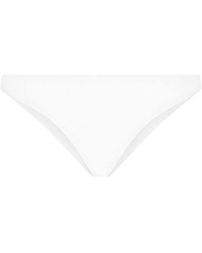 Dolce & Gabbana Slip bikini con logo DG - Bianco