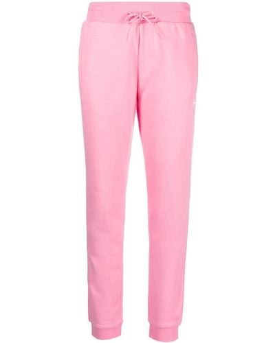 adidas Pantalones de chándal con logo bordado - Rosa