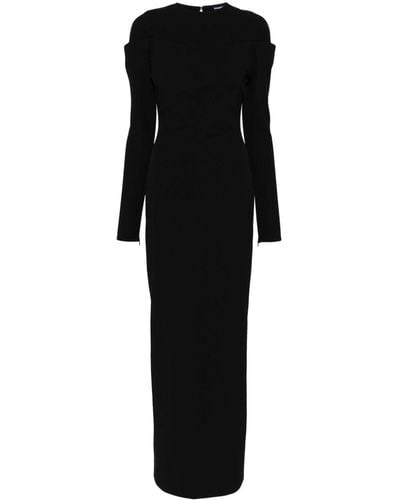 Jacquemus La Robe Sabre Layered Gown - Black