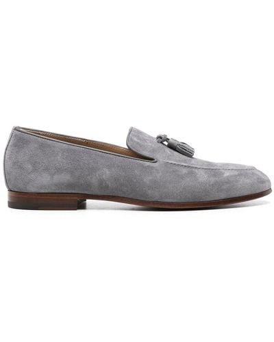 SCAROSSO Flavio Suede Loafers - Gray