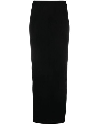 Wardrobe NYC Falda larga con cintura elástica - Negro