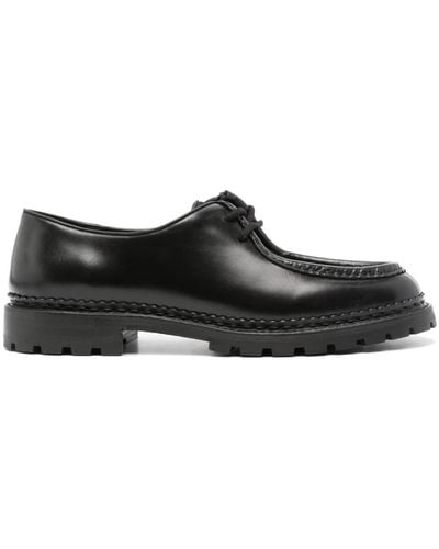 Saint Laurent Cruise Leather Oxford Shoes - Black