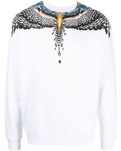 Marcelo Burlon Grizzly Wings-print Sweatshirt - White